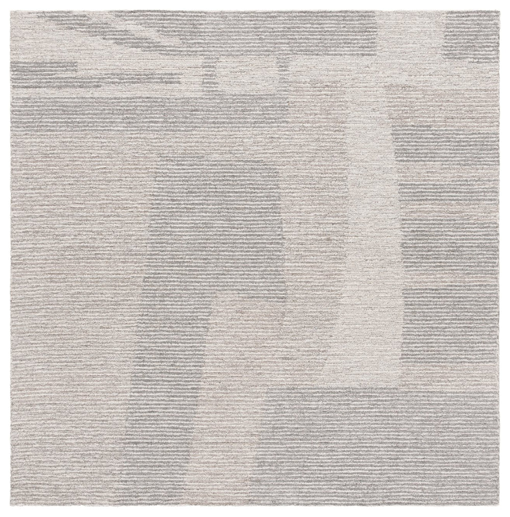 Safavieh Ebony Luxurious Hand-tufted Runner Rug - Contemporary Grey And Beige Design For Timeless Elegance Grey ,Beige 80% Wool % 20% Cotton Ebn525f-6sq