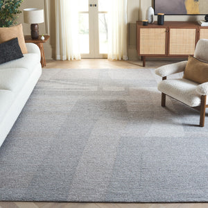 Safavieh Ebony Hand-tufted Area Rug - Luxurious Wool & Cotton Blend, Abstract Design For Stylish Home Decor Grey ,Beige 80% Wool % 20% Cotton Ebn525f-4