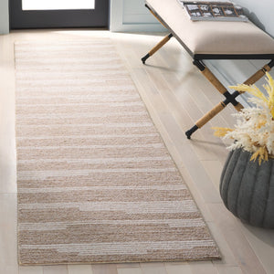 Safavieh Ebony Hand-tufted Area Rug - Luxurious Wool Blend With Striped Design For Timeless Home Elegance Beige ,Ivory 80% Wool % 20% Cotton Ebn526b-9