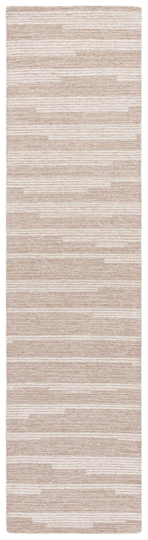Safavieh Ebony Hand-tufted Area Rug - Luxurious Wool Blend With Striped Design For Timeless Home Elegance Beige ,Ivory 80% Wool % 20% Cotton Ebn526b-9