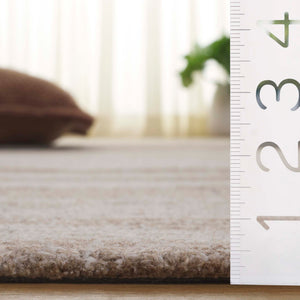 Safavieh Ebony Hand Tufted Area Rug - Luxurious Runner For Hallways, Crafted In India With Premium Materials Beige ,Ivory 80% Wool % 20% Cotton Ebn526b-5