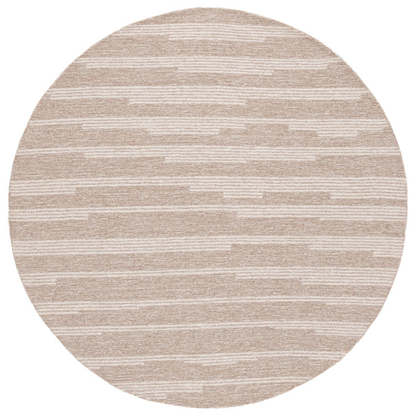 Safavieh Ebony Hand-tufted Area Rug - Luxurious Wool Blend With Striped Design For Timeless Home Elegance Beige ,Ivory 80% Wool % 20% Cotton Ebn526b-9