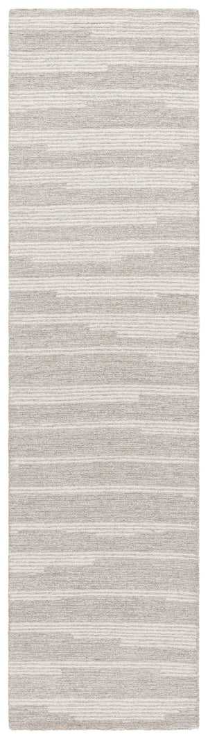 Safavieh Ebony Hand Tufted Area Rug - Luxurious Runner For Hallways, Crafted In India With Premium Materials Grey ,Ivory 80% Wool % 20% Cotton Ebn526f-29