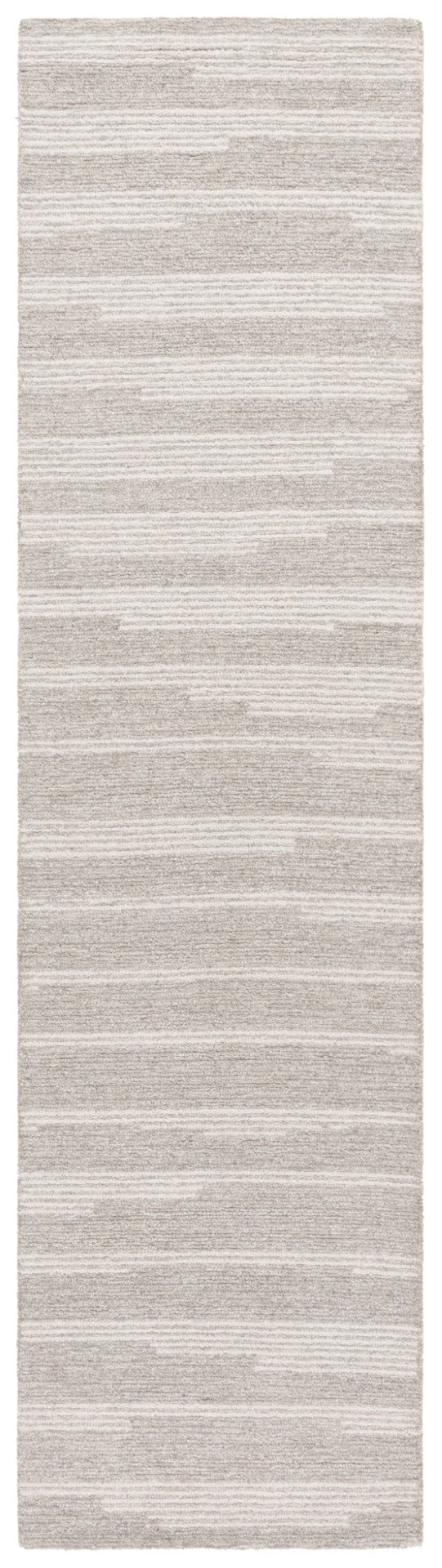 Safavieh Ebony Hand-tufted Area Rug - Luxurious Wool Blend With Striped Design For Timeless Home Elegance Grey ,Ivory 80% Wool % 20% Cotton Ebn526f-4