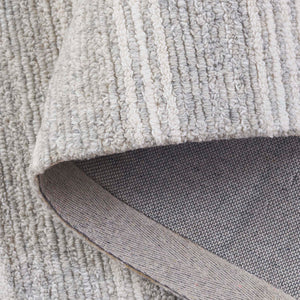 Safavieh Ebony Hand Tufted Area Rug - Luxurious Runner For Hallways, Crafted In India With Premium Materials Grey ,Ivory 80% Wool % 20% Cotton Ebn526f-5