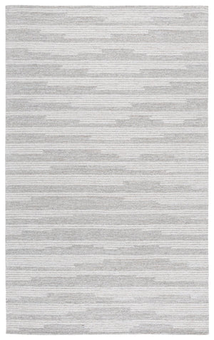 Safavieh Ebony Hand Tufted Area Rug - Luxurious Runner For Hallways, Crafted In India With Premium Materials Grey ,Ivory 80% Wool % 20% Cotton Ebn526f-5