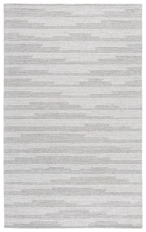 Safavieh Ebony Hand-tufted Area Rug - Luxurious Wool Blend With Striped Design For Timeless Home Elegance Grey ,Ivory 80% Wool % 20% Cotton Ebn526f-4