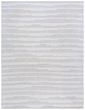 Safavieh Ebony Hand Tufted Area Rug - Luxurious Runner For Hallways, Crafted In India With Premium Materials Grey ,Ivory 80% Wool % 20% Cotton Ebn526f-8