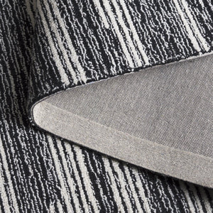 Safavieh Ebony Hand Tufted Area Rug - Luxurious Runner For Hallways, Crafted In India With Premium Materials Black ,Ivory 80% Wool % 20% Cotton Ebn526z-5