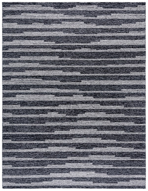 Safavieh Ebony Hand-tufted Area Rug - Luxurious Wool Blend With Striped Design For Timeless Home Elegance Black ,Ivory 80% Wool % 20% Cotton Ebn526z-6