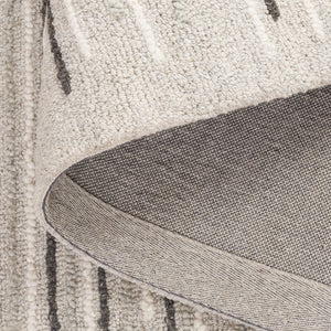 Safavieh Ebony Hand-tufted Area Rug In Elegant Grey And Black Palette - Modern Design For Any Room Decor Grey ,Black 80% Wool % 20% Cotton Ebn527f-6