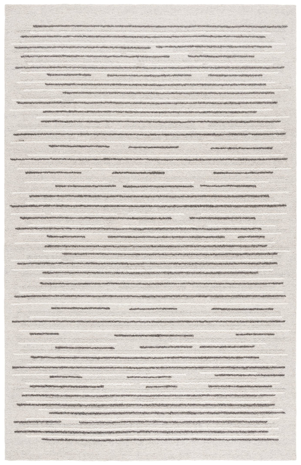 Safavieh Ebony Hand-tufted Runner Rug - Luxurious Gray And Black Design For Stylish Hallways And Spaces Grey ,Black 80% Wool % 20% Cotton Ebn527f-5