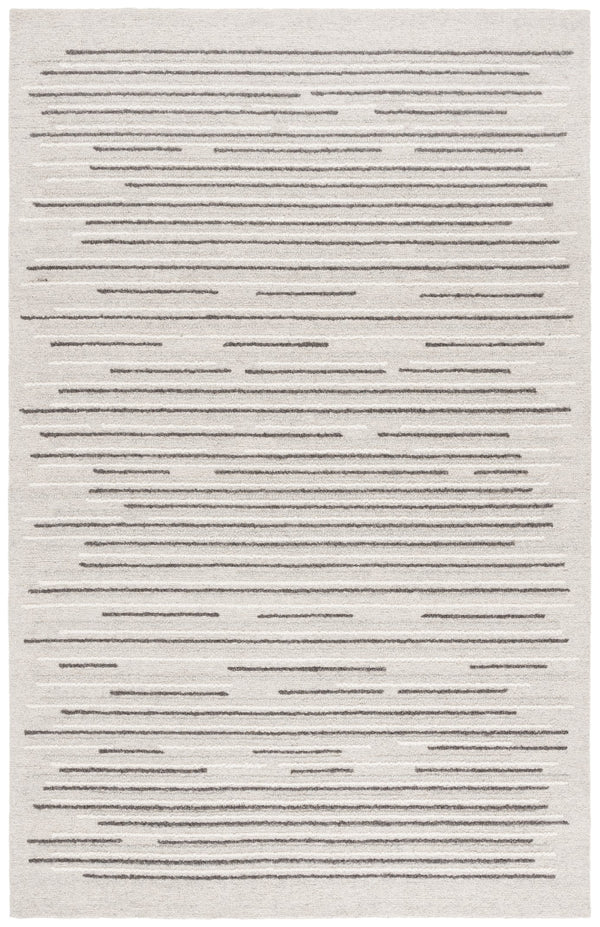 Safavieh Ebony Hand-tufted Runner Rug - Luxurious Gray And Black Design For Stylish Hallways And Spaces Grey ,Black 80% Wool % 20% Cotton Ebn527f-5