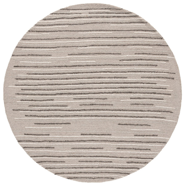 Safavieh Ebony Hand-tufted Runner Rug - Luxurious Gray And Black Design For Stylish Hallways And Spaces Grey ,Black 80% Wool % 20% Cotton Ebn527f-6r