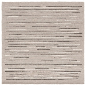 Safavieh Ebony Hand-tufted Runner Rug - Luxurious Gray And Black Design For Stylish Hallways And Spaces Grey ,Black 80% Wool % 20% Cotton Ebn527f-6sq