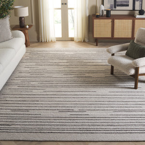 Safavieh Ebony Hand-tufted Area Rug In Elegant Grey And Black Palette - Modern Design For Any Room Decor Grey ,Black 80% Wool % 20% Cotton Ebn527f-6