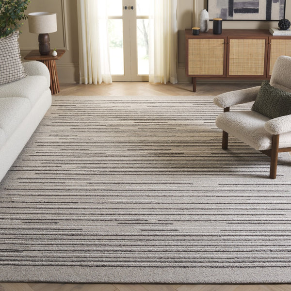 Safavieh Ebony Hand-tufted Area Rug In Elegant Grey And Black Palette - Modern Design For Any Room Decor Grey ,Black 80% Wool % 20% Cotton Ebn527f-6