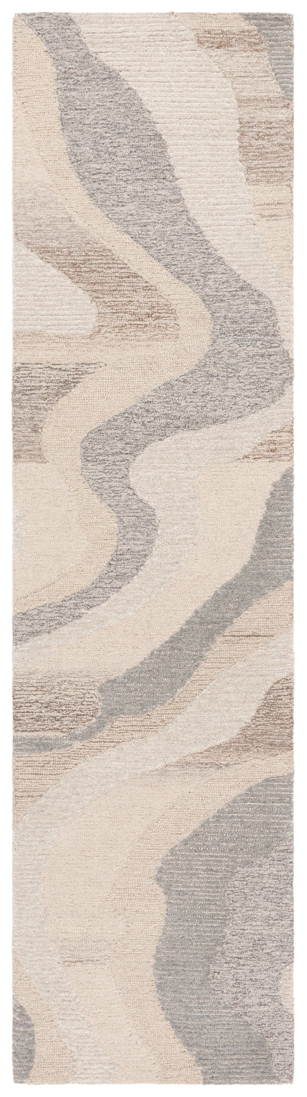 Safavieh Ebony Hand-tufted Runner Rug - Luxurious Wool Blend With Serene Organic Patterns For Elegant Spaces Beige ,Ivory 80% Wool % 20% Cotton Ebn529b-29