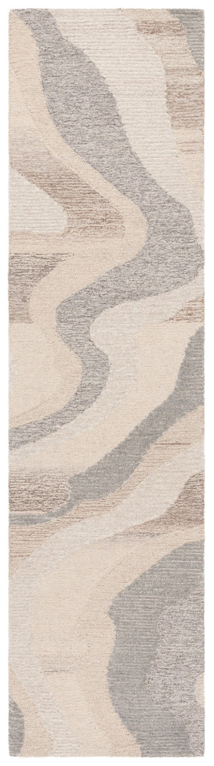 Safavieh Ebony Handcrafted Area Rug - Elegant Wool Blend With Organic Patterns For Luxurious Home Décor Beige ,Ivory 80% Wool % 20% Cotton Ebn529b-6
