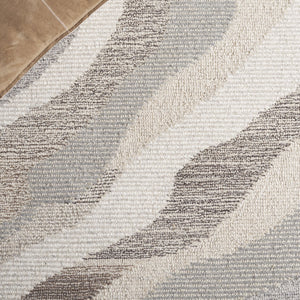 Safavieh Ebony Hand-tufted Runner Rug - Luxurious Wool Blend With Serene Organic Patterns For Elegant Spaces Beige ,Ivory 80% Wool % 20% Cotton Ebn529b-5