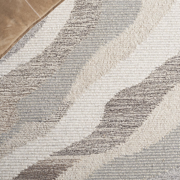 Safavieh Ebony Hand-tufted Runner Rug - Luxurious Wool Blend With Serene Organic Patterns For Elegant Spaces Beige ,Ivory 80% Wool % 20% Cotton Ebn529b-5