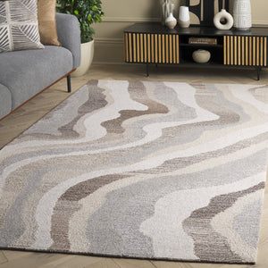 Safavieh Ebony Hand-tufted Runner Rug - Luxurious Wool Blend With Serene Organic Patterns For Elegant Spaces Beige ,Ivory 80% Wool % 20% Cotton Ebn529b-5