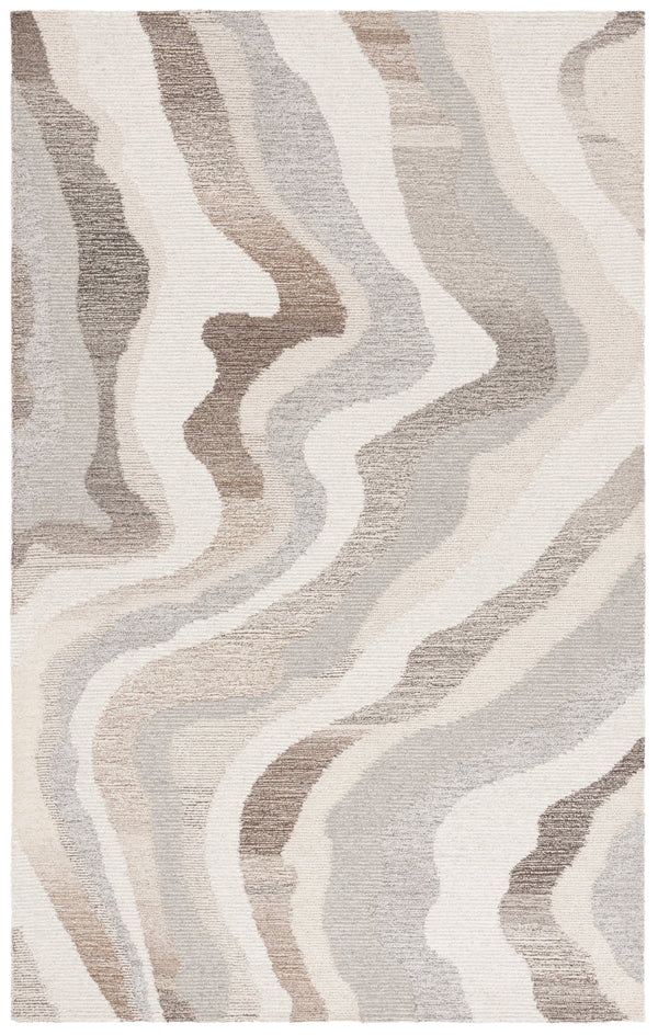 Safavieh Ebony Hand-tufted Runner Rug - Luxurious Wool Blend With Serene Organic Patterns For Elegant Spaces Beige ,Ivory 80% Wool % 20% Cotton Ebn529b-5