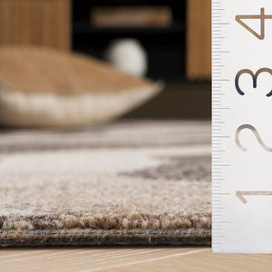 Safavieh Ebony Hand-tufted Runner Rug - Luxurious Wool Blend With Serene Organic Patterns For Elegant Spaces Grey ,Ivory 80% Wool % 20% Cotton Ebn529f-5