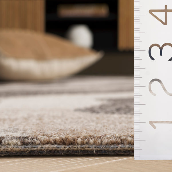 Safavieh Ebony Hand-tufted Runner Rug - Luxurious Wool Blend With Serene Organic Patterns For Elegant Spaces Grey ,Ivory 80% Wool % 20% Cotton Ebn529f-5