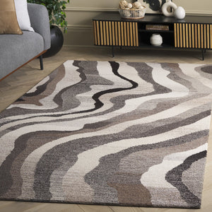 Safavieh Ebony Hand-tufted Runner Rug - Luxurious Wool Blend With Serene Organic Patterns For Elegant Spaces Grey ,Ivory 80% Wool % 20% Cotton Ebn529f-5