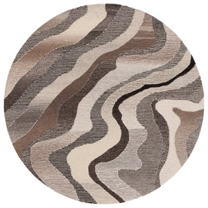 Safavieh Ebony Hand-tufted Runner Rug - Luxurious Wool Blend With Serene Organic Patterns For Elegant Spaces Grey ,Ivory 80% Wool % 20% Cotton Ebn529f-6r