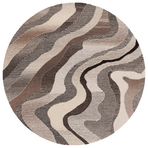 Safavieh Ebony Handcrafted Area Rug - Elegant Wool Blend With Organic Patterns For Luxurious Home Décor Grey ,Ivory 80% Wool % 20% Cotton Ebn529f-9