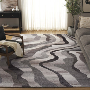 Safavieh Ebony Hand-tufted Runner Rug - Luxurious Wool Blend With Serene Organic Patterns For Elegant Spaces Grey ,Ivory 80% Wool % 20% Cotton Ebn529f-8