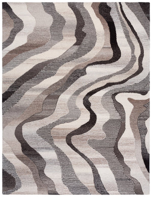 Safavieh Ebony Hand-tufted Runner Rug - Luxurious Wool Blend With Serene Organic Patterns For Elegant Spaces Grey ,Ivory 80% Wool % 20% Cotton Ebn529f-8