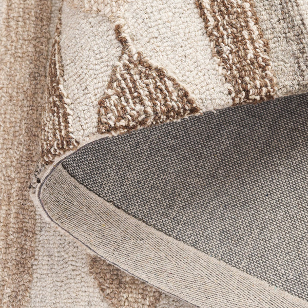 Safavieh Ebony Hand-tufted Runner Rug - Luxurious Wool Blend, Geometric Design For Elegant Home Décor Brown ,Grey 80% Wool % 20% Cotton Ebn530t-5