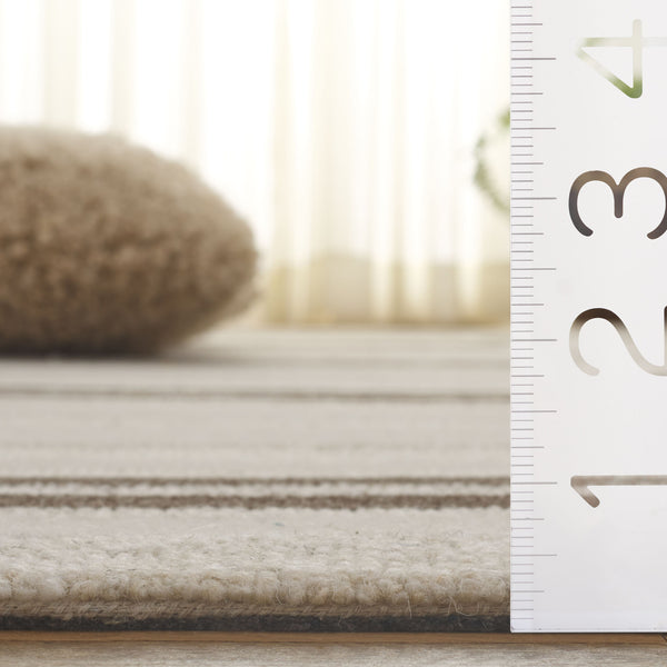 Safavieh Ebony Hand-tufted Runner Rug - Luxurious Wool Blend, Contemporary Geometric Design For Timeless Elegance Brown ,Ivory 80% Wool % 20% Cotton Ebn531t-5