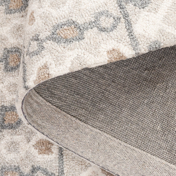 Safavieh Ebony Hand-tufted Runner Rug In Elegant Grey And Ivory - Luxurious Wool Blend For High-traffic Areas Grey ,Ivory 80% Wool % 20% Cotton Ebn532f-5