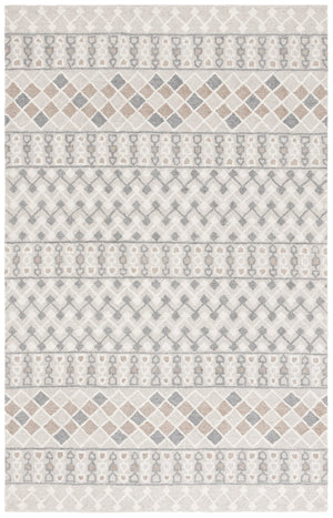 Safavieh Ebony Hand-tufted Runner Rug In Elegant Grey And Ivory - Luxurious Wool Blend For High-traffic Areas Grey ,Ivory 80% Wool % 20% Cotton Ebn532f-5