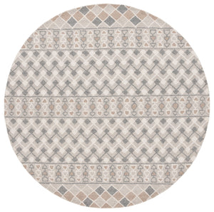 Safavieh Ebony Hand-tufted Runner Rug In Elegant Grey And Ivory - Luxurious Wool Blend For High-traffic Areas Grey ,Ivory 80% Wool % 20% Cotton Ebn532f-6r