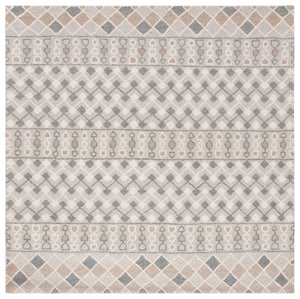 Safavieh Ebony Hand-tufted Runner Rug In Elegant Grey And Ivory - Luxurious Wool Blend For High-traffic Areas Grey ,Ivory 80% Wool % 20% Cotton Ebn532f-6sq