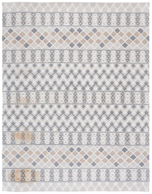 Safavieh Ebony Hand Tufted Wool And Cotton Area Rug - Luxurious Geometric Design For Elegant Home Décor Grey ,Ivory 80% Wool % 20% Cotton Ebn532f-6