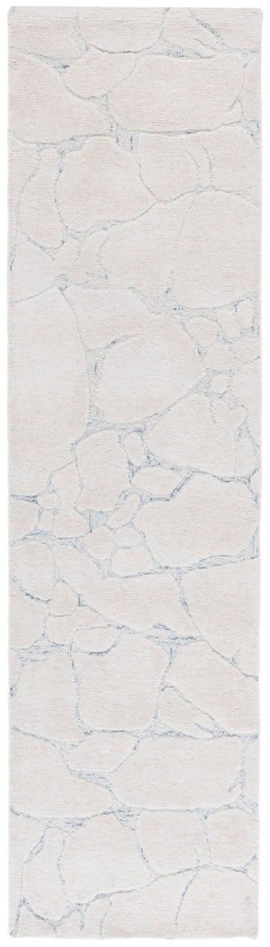 Safavieh Ebony Hand-tufted Runner Rug - Elegant Abstract Design In Soft Wool Blend For Modern Home Décor Ivory ,Grey 80% Wool,20% Cotton Ebn533a-29