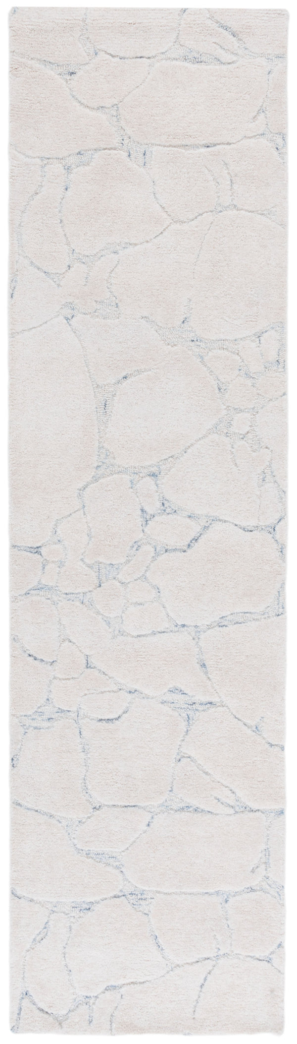 Safavieh Ebony Hand-tufted Runner Rug - Elegant Abstract Design In Soft Wool Blend For Modern Home Décor Ivory ,Grey 80% Wool,20% Cotton Ebn533a-29