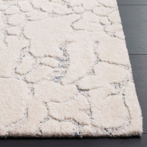 Safavieh Ebony Hand-tufted Runner Rug - Elegant Abstract Design In Soft Wool Blend For Modern Home Décor Ivory ,Grey 80% Wool,20% Cotton Ebn533a-5