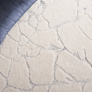 Safavieh Ebony Hand-tufted Runner Rug - Elegant Abstract Design In Soft Wool Blend For Modern Home Décor Ivory ,Grey 80% Wool,20% Cotton Ebn533a-5