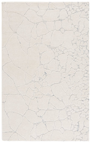 Safavieh Ebony Hand-tufted Runner Rug - Elegant Abstract Design In Soft Wool Blend For Modern Home Décor Ivory ,Grey 80% Wool,20% Cotton Ebn533a-5