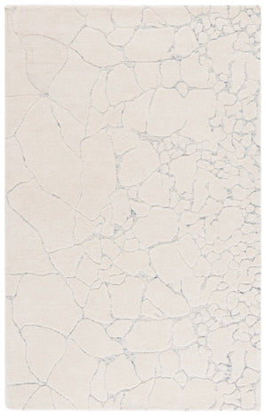 Safavieh Ebony Area Rug - Hand-tufted Luxury With Modern Abstract Design For Stylish Home Decor And Comfort Ivory ,Grey 80% Wool,20% Cotton Ebn533a-9