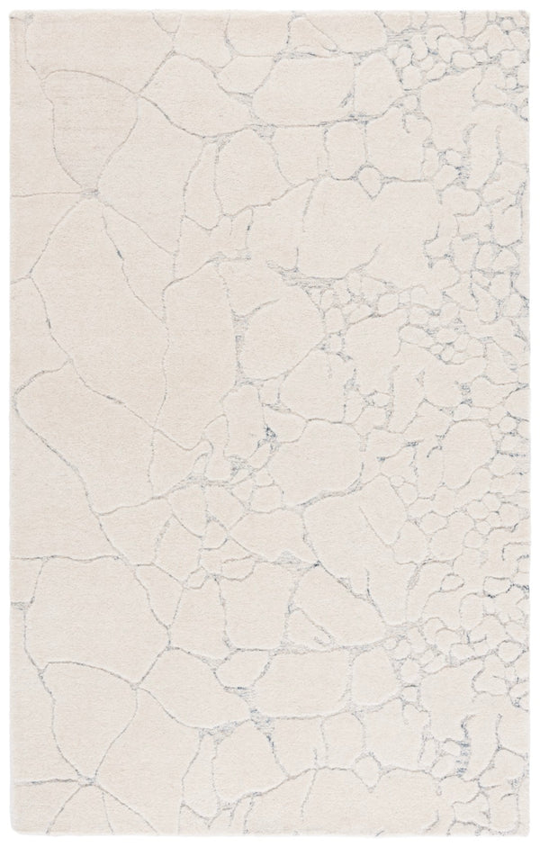 Safavieh Ebony Area Rug - Hand-tufted Luxury With Modern Abstract Design For Stylish Home Decor And Comfort Ivory ,Grey 80% Wool,20% Cotton Ebn533a-9