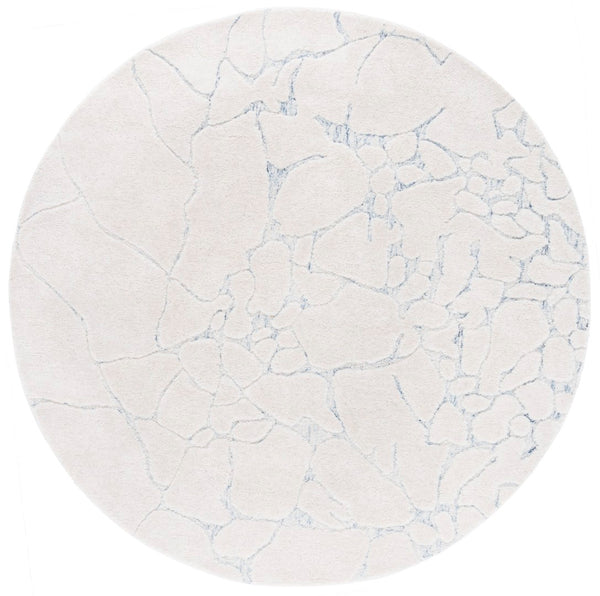 Safavieh Ebony Area Rug - Hand-tufted Luxury With Modern Abstract Design For Stylish Home Decor And Comfort Ivory ,Grey 80% Wool,20% Cotton Ebn533a-9