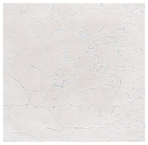 Safavieh Ebony Hand-tufted Runner Rug - Elegant Abstract Design In Soft Wool Blend For Modern Home Décor Ivory ,Grey 80% Wool,20% Cotton Ebn533a-6sq